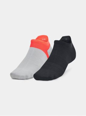Sada dvoch párov ponožiek v čiernej a šedej farbe Under Armour UA AD Run Lite 2pk NS Tab