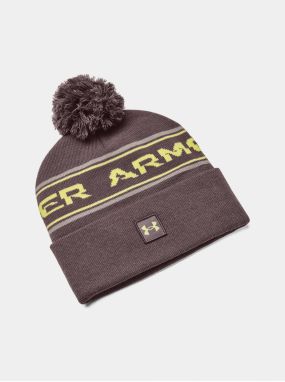 Hnedá čiapka Under Armour UA Mens Halftime Pom Beanie