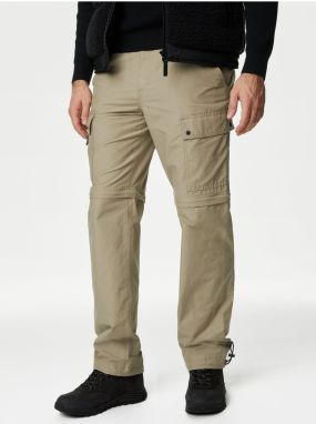 Béžové pánske outdoorové nohavice s technológiou Stormwear™ Marks & Spencer