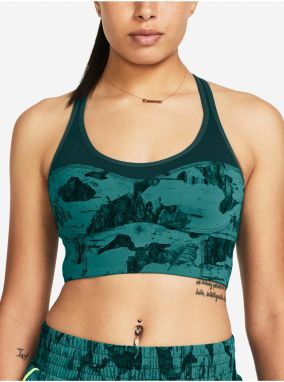 Tmavozelená športová podprsenka Under Armour Pjt Rck LG LL Infty Pt Bra