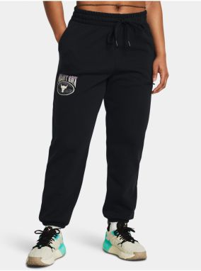 Čierne tepláky Under Armour Pjt Rck Q1 HW Terry Pant