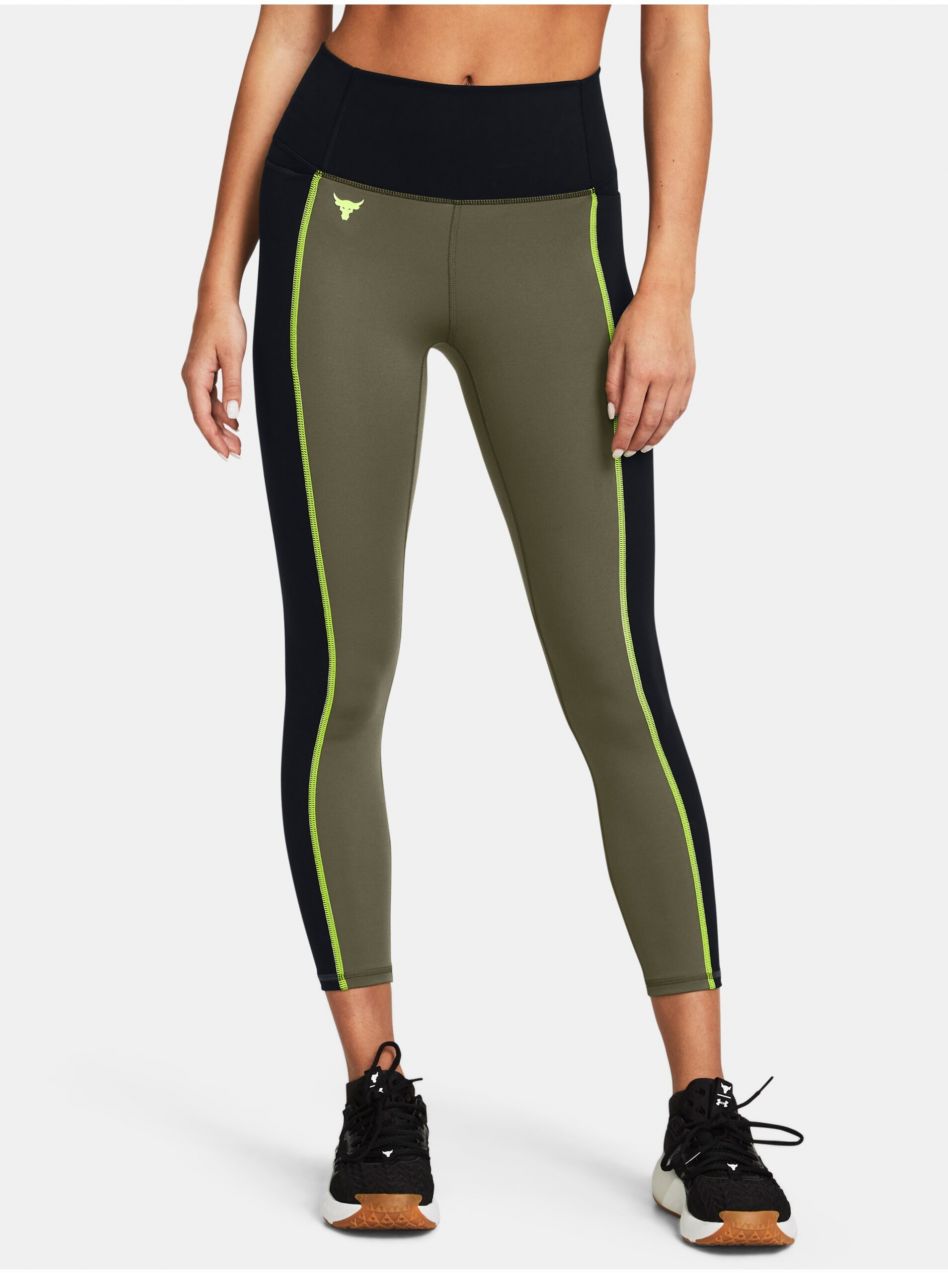 Kaki športové legíny Under Armour Pjt Rck LG Clrblck Ankl Lg