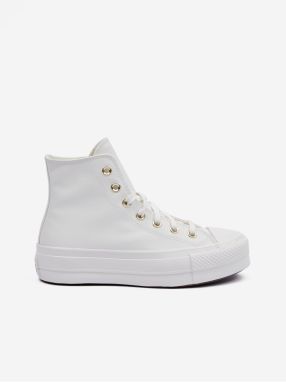 Biele dámske členkové tenisky Converse Chuck Taylor All Star Lift