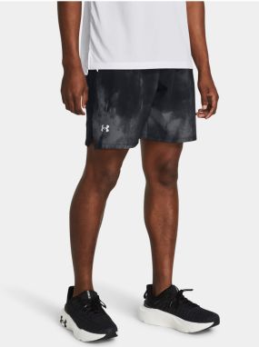 Čierne športové kraťasy Under Armour UA LAUNCH PRE 7'' PRINTED SHORTS