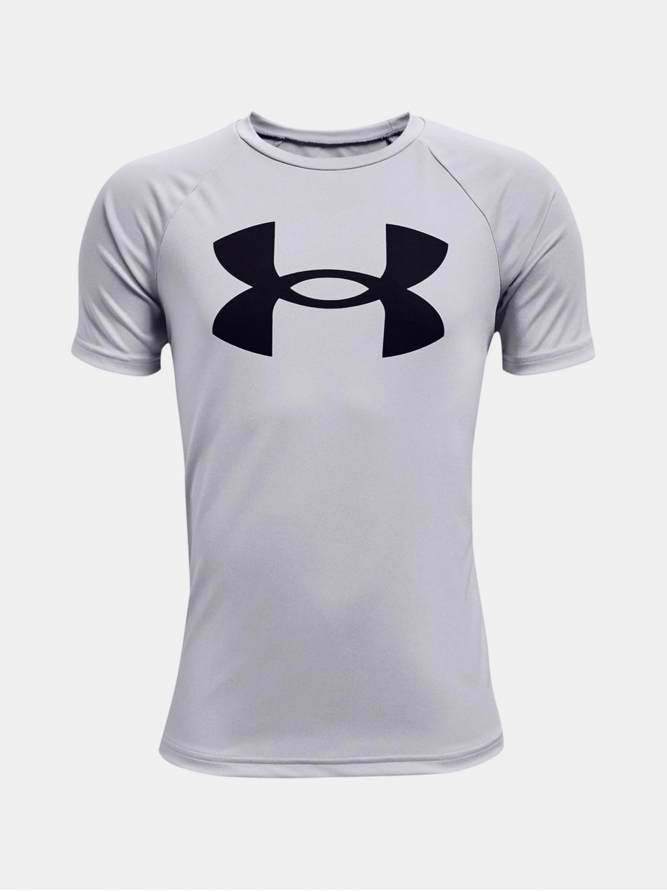Svetlosivé športové tričko Under Armour UA Tech Big Logo SS