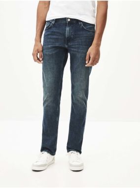Tmavomodré pánske slim fit rifle Celio Portobel15