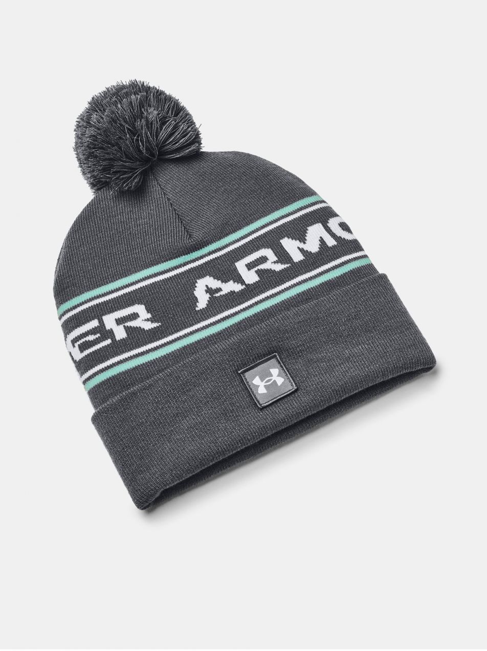 Šedá čiapka Under Armour UA Mens Halftime Pom Beanie