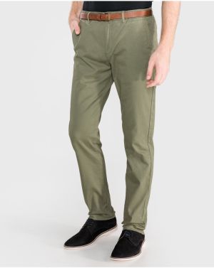 Voľnočasové nohavice pre mužov Scotch & Soda - zelená