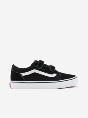 Čierne detské tenisky so semišovými detailmi VANS Old Skool