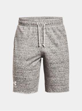 Svetlosivé športové kraťasy Under Armour UA RIVAL TERRY SHORT