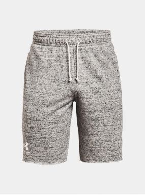 Svetlosivé športové kraťasy Under Armour UA RIVAL TERRY SHORT