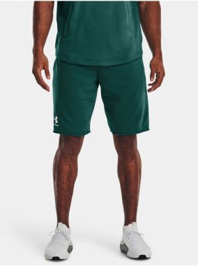 Tmavozelené športové kraťasy Under Armour UA RIVAL TERRY SHORT