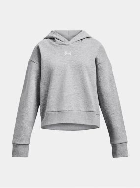 Svetlosivá mikina Under Armour UA Rival Fleece Crop Hoodie