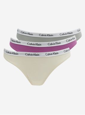 Nohavičky pre ženy Calvin Klein Underwear - tmavoružová, ružová, sivá