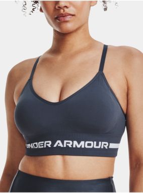 Tmavosivá športová podprsenka Under Armour UA Seamless Low Long Bra