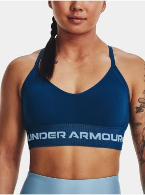 Tmavomodrá športová podprsenka Under Armour UA Seamless Low Long Bra