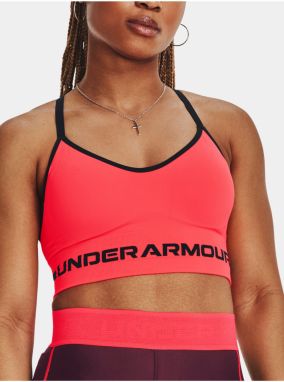 Červená športová podprsenka Under Armour UA Seamless Low Long Bra