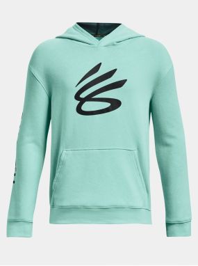 Tyrkysová mikina Under Armour Curry Boys Splash Hoodie