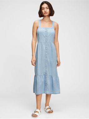 Modré dámske šaty GAP denim dress