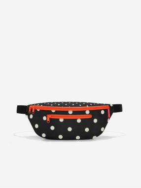 Červeno-čierna dámska bodkovaná ľadvinka Reisenthel Beltbag M Mixed Dots