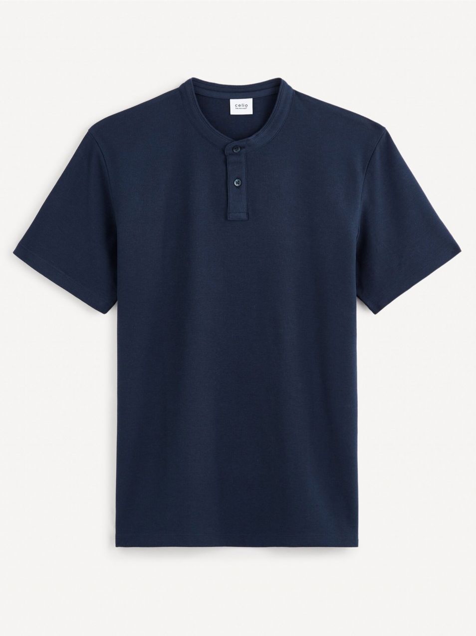 Tmavomodré pánske basic polo tričko Celio Gesohel
