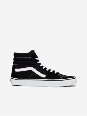 Čierne semišové členkové topánky VANS Sk8-Hi