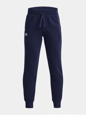 Tmavomodré chlapčenské tepláky Under Armour Rival