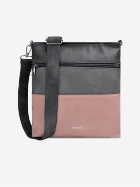 Ružovo-šedá dámska crossbody kabelka VUCH Prisco Grey