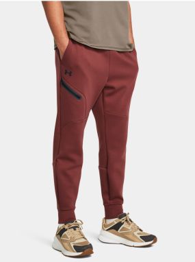 Vínové športové tepláky Under Armour UA Unstoppable Flc Joggers