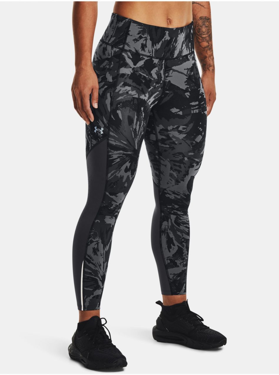 Čierne športové legíny Under Armour UA Fly Fast Ankle Prt Tights