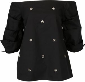 Čierna blúzka s odhalenými ramenami Dorothy Perkins