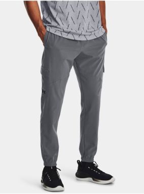 Šedé športové nohavice Under Armour UA Stretch Woven Cargo Pants