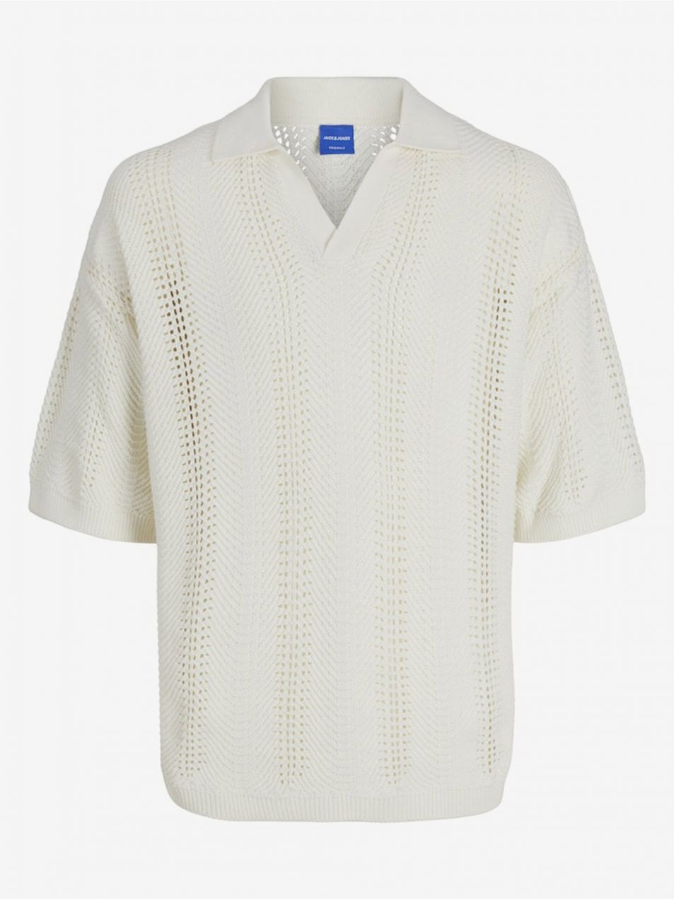 Krémové pánske polo tričko Jack & Jones Wavy