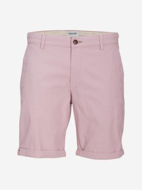 Svetloružové pánske chino kraťasy Jack & Jones Fury