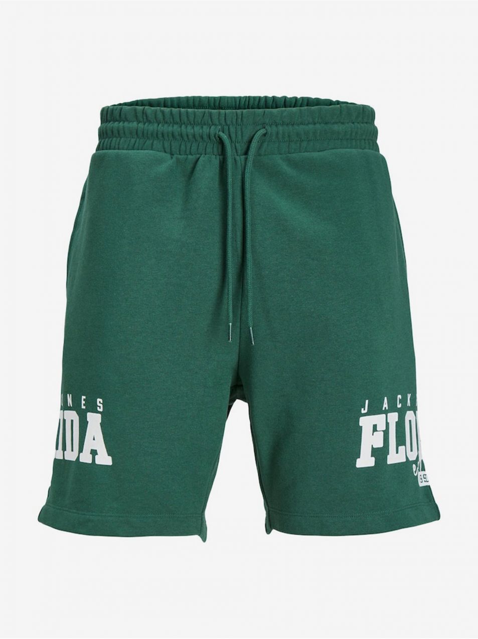 Tmavozelené pánske teplákové kraťasy Jack & Jones Cory