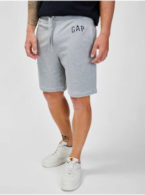 Šedé pánske šortky GAP mini arch short french terry