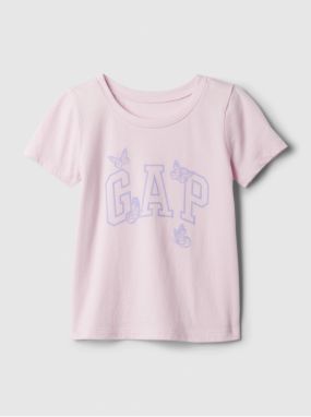 Svetloružové dievčenské tričko GAP