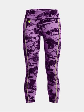 Fialové dievčenské športové legíny Under Armour Pjt Rck Girls LetsGo Lg Pt