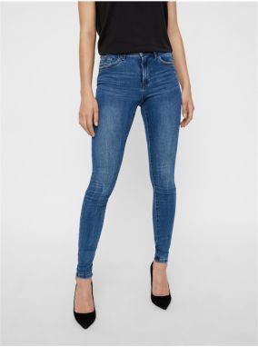 Modré dámske skinny fit džínsy Vero Moda Tanya