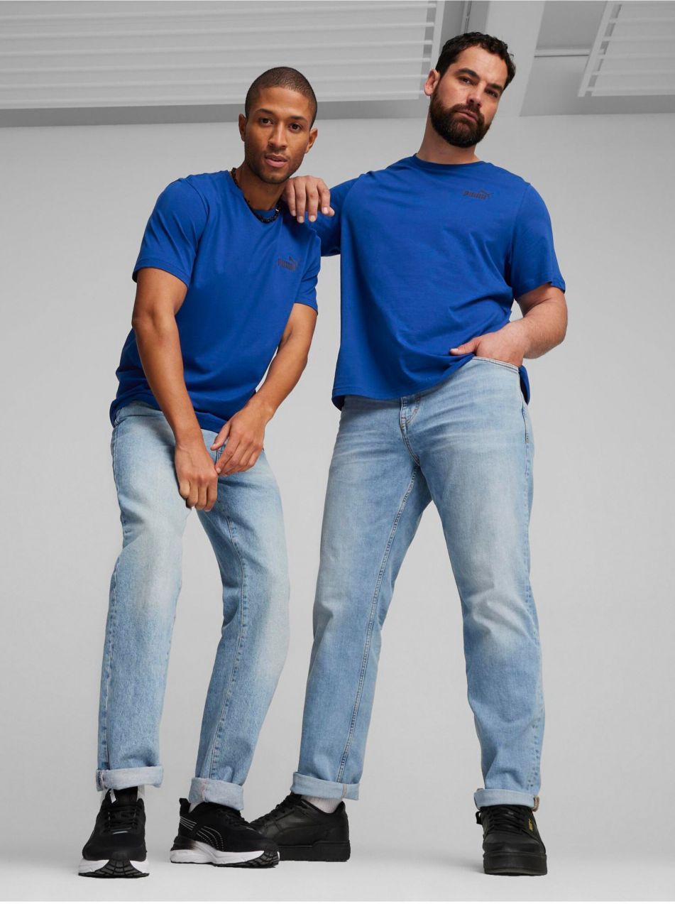 Modré pánske tričko Puma ESS Small Logo Tee
