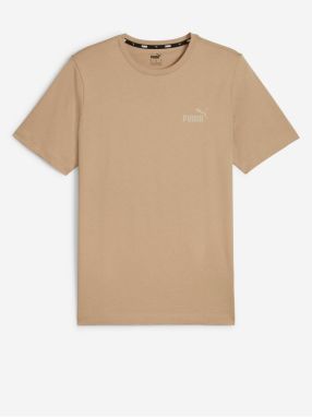 Béžové pánske tričko Puma ESS Small Logo Tee