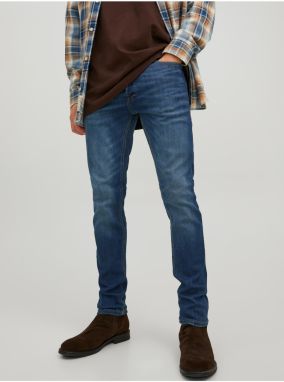 Tmavomodré pánske slim fit džínsy Jack & Jones Glenn