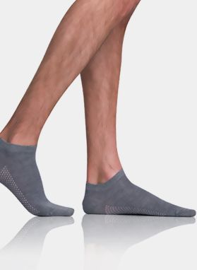 Šedé pánske ponožky Bellinda BAMBUS AIR IN-SHOE SOCKS