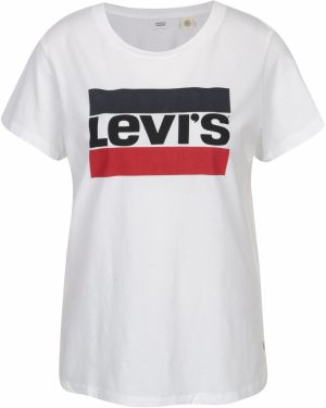 Biele dámske tričko s potlačou Levi's®