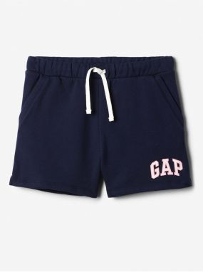 Tmavomodré dievčenské teplákové kraťasy GAP