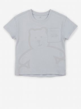 Sivé chlapčenské tričko s vreckom GAP