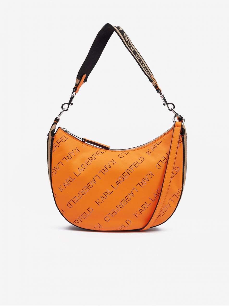 Oranžová dámska kabelka KARL LAGERFELD Moon SM Shoulderbag