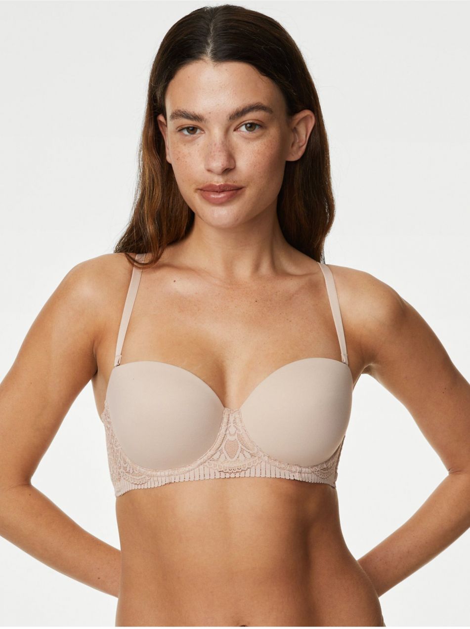 Béžová dámska podprsenka s kosticami Marks & Spencer Body Soft™