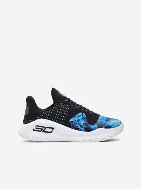 Modro-čierne pánske tenisky Under Armour Curry 4 Low FloTro Bruce Lee