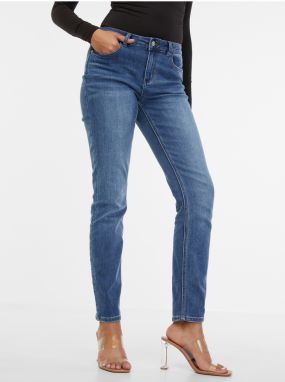 Modré dámske slim fit džínsy ORSAY